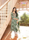 Pushpa Vol 13 By Mystic 9 Rayon Embroidery Work Kurti With Bottom Dupatta Exporters In India